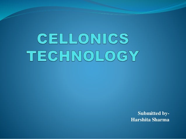 Cellonics Technology Pdf